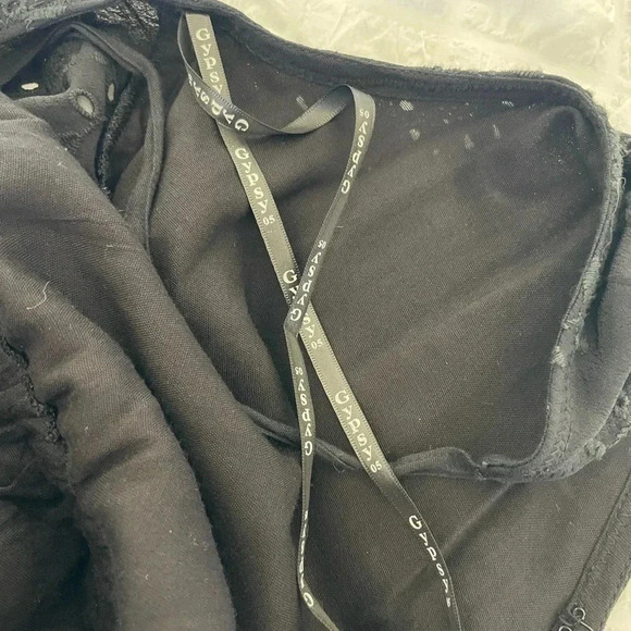 Gypsy 05 black eyelit lace romper - Picture 8 of 11